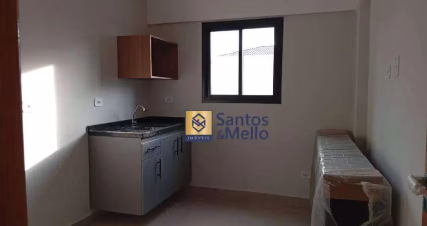 Kitnet com 1 dormitório para alugar, 19 m² por r$ 1.235,00/mês - parque das nações - santo andré/sp