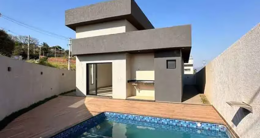 Casa terréa com piscina em atibaia por r$ 600.000,00