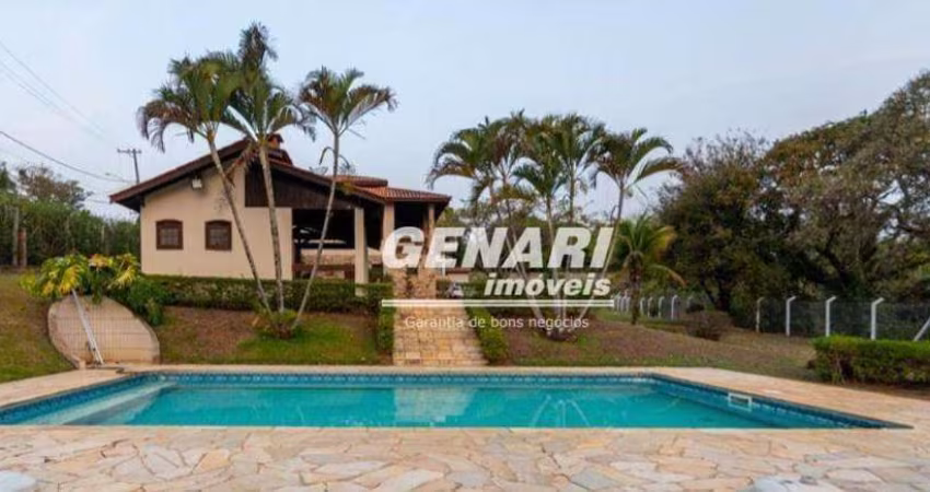 Chácara com 5 dormitórios, 5000 m² - venda por R$ 2.500.000,00 ou aluguel por R$ 16.215,38/mês - Recanto das Flores - Indaiatuba/SP