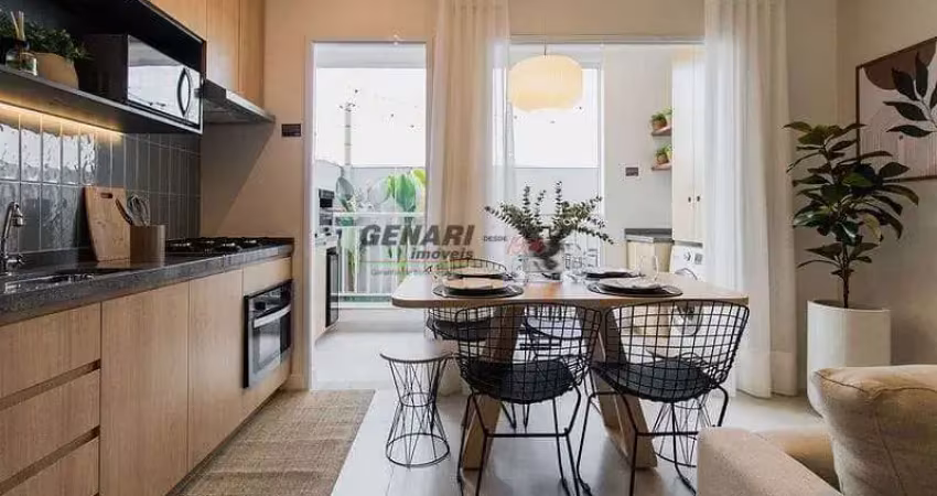 Apartamento com 2 quartos à venda, 47 m² - harmonia residencial - indaiatuba/sp