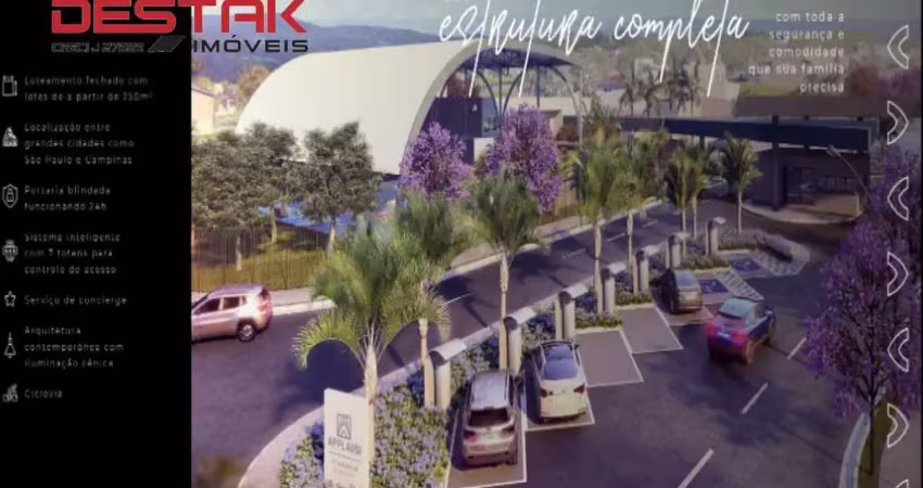 Lote com 393,34m² a venda no applausi villaggio engordadouro em jundiai/sp.