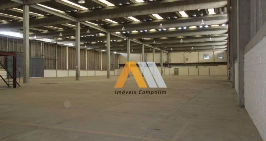 Galpão para alugar, 4468 m² por r$ 130.000,00 - aparecidinha - sorocaba/sp