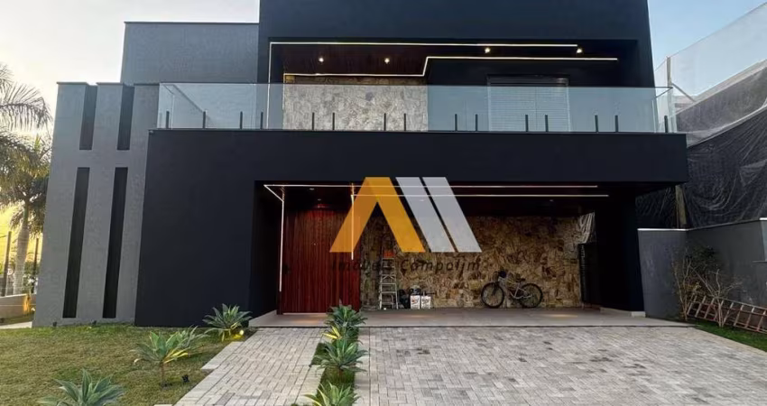 Casa de esquina com 5 suítes em construção Alphaville Nova Esplanada IV