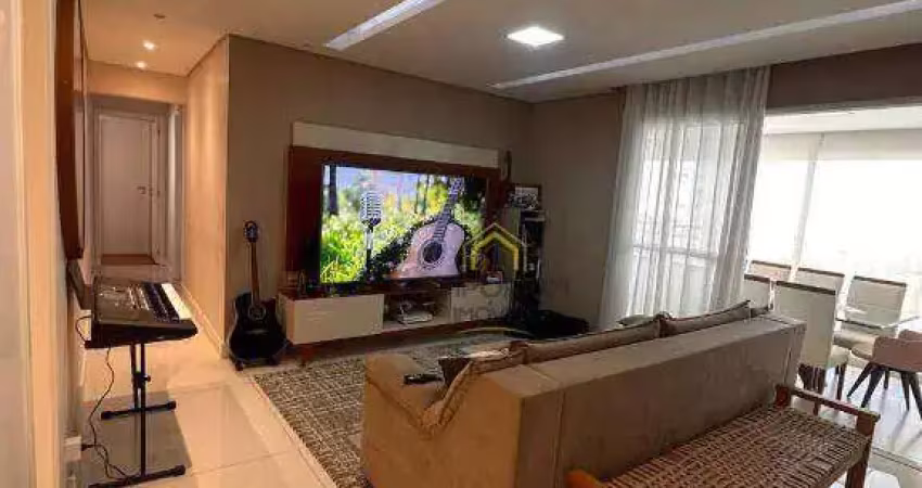 Apartamento com 3 dormitórios para alugar, 128 m² por r$ 8.595/mês - vila leonor - guarulhos/sp