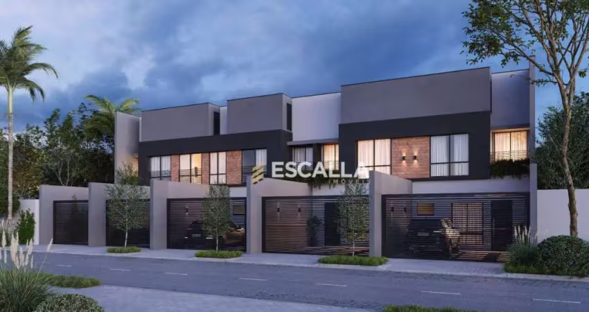amplas casas duplex no coração do Anita Garibaldi com 01 suíte e mais 02 quartos