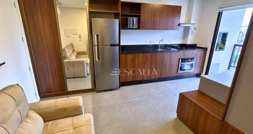 Apartamento tipo loft semi mobiliado para locação no anita garibaldi | joinville/sc