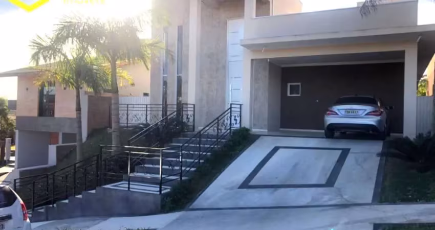 Casa térrea de alto padrão a venda em Jundiaí, SP, localizada no Condomínio Residencial Terras de Jundiaí.