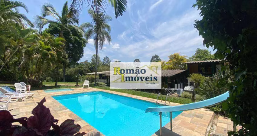 Chácara com 5 dormitórios à venda, 5500 m² por r$ 1.500.000,00 - portão - atibaia/sp
