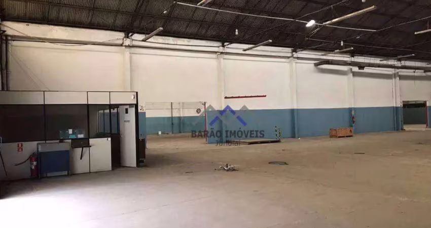 Galpão para alugar, 1400 m² por r$ 20.010,00/mês - distrito industrial - jundiaí/sp