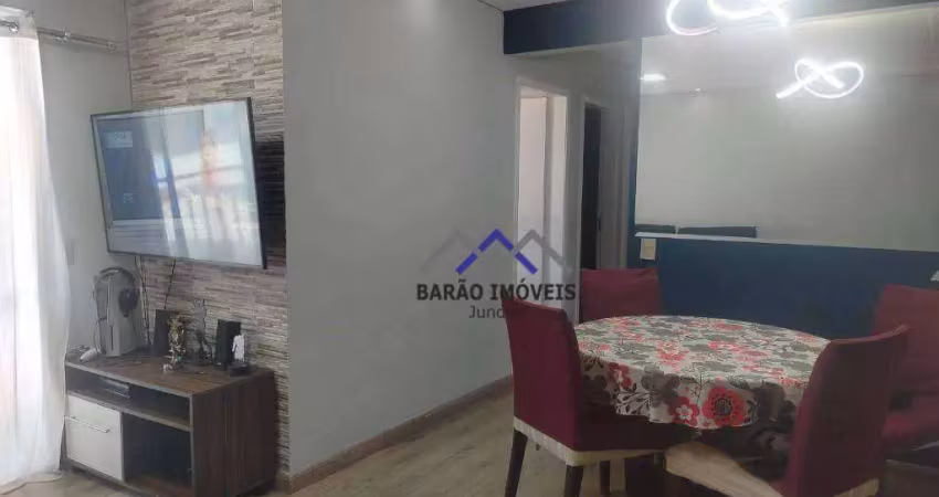 Apartamento com 3 dormitórios à venda, 72 m² por r$ 540.000,00 - jardim guarani - jundiaí/sp