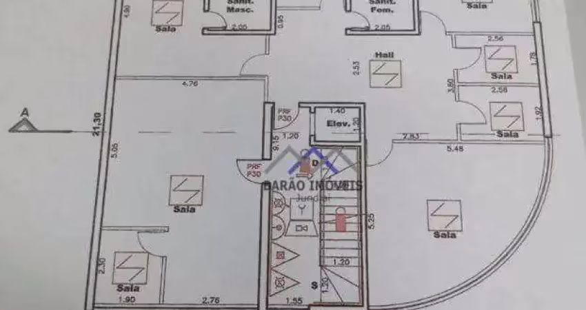 Prédio comercial, 1029m² de área construída, para locação