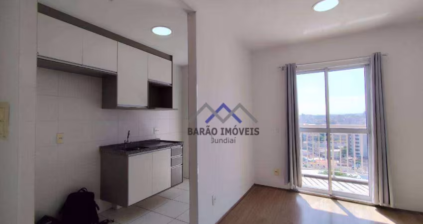 Apartamento com 2 dormitórios para alugar, 54 m² por R$ 2.922,00/mês - Parque União - Jundiaí/SP