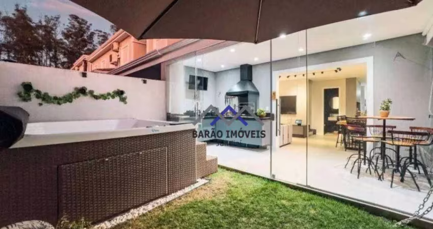 Casa em mobiliada em condomínio com 3 dormitórios à venda, 110 m² por r$ 1.075.000 - cidade nova - jundiaí/sp