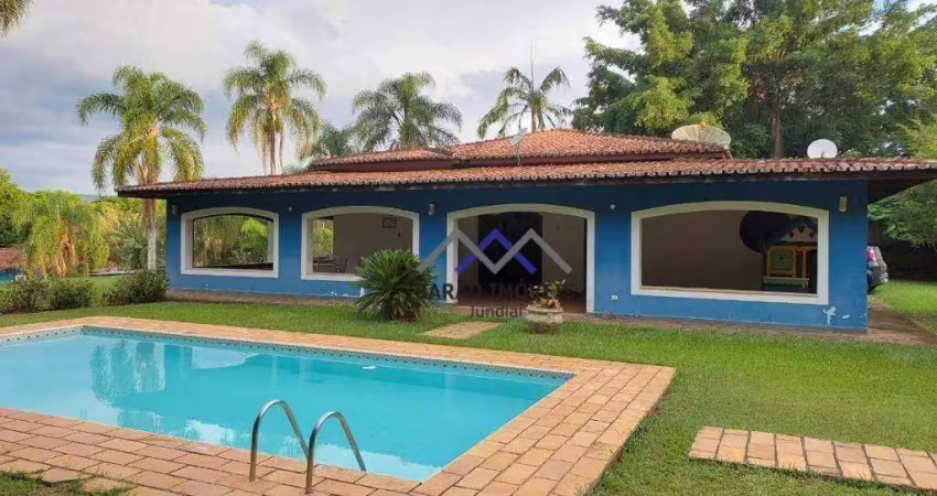 Chácara com 4 dormitórios, 5000 m² - venda por r$ 1.300.000,00 ou aluguel por r$ 8.446,44/mês - guacuri - itupeva/sp
