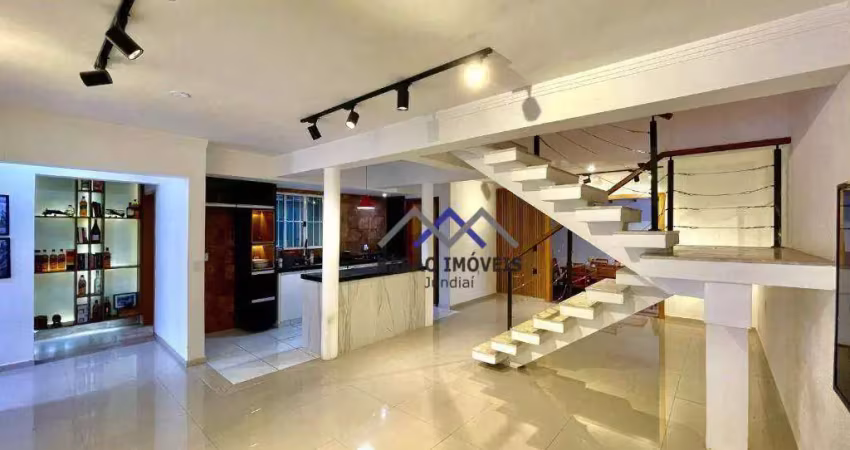 Casa com 3 dormitórios para alugar, 179 m² por r$ 4.340,00/mês - chácara recreio santa camila - jundiaí/sp