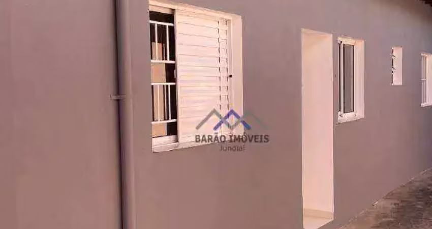 Casa com 1 dormitório para alugar, 70 m² - bela vista - jundiaí/sp
