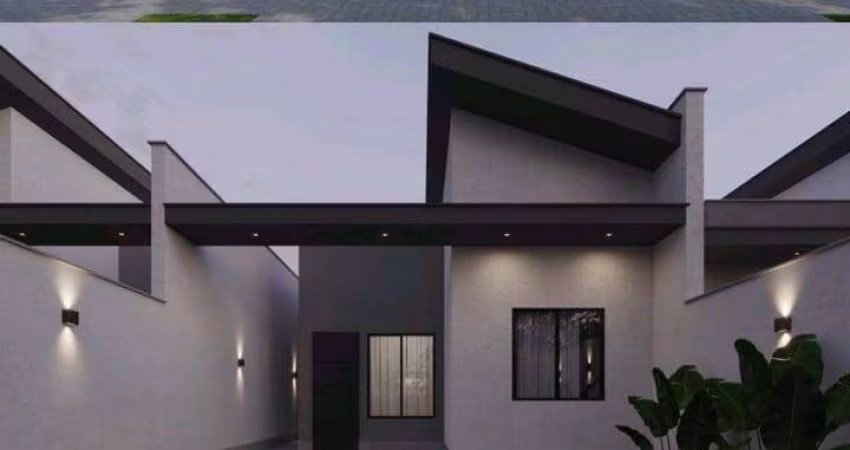 casa na planta com três quartos