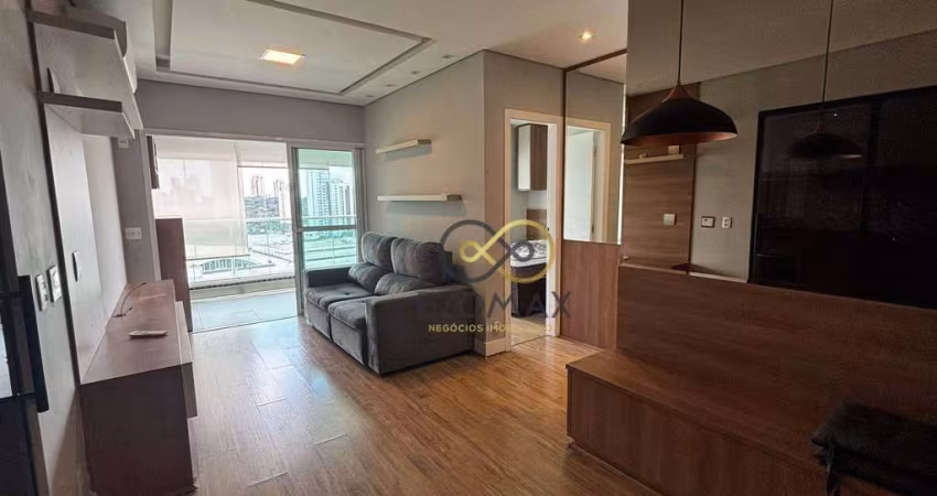 Apartamento no Anália Franco mobiliado com 1 dormitório e 2 vagas