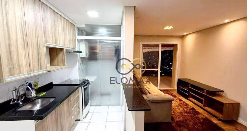 Apartamento com 2 dormitórios, 2 vagas para alugar, 68 m² por R$ 4.224/mês - Jardim Flor da Montanha - Guarulhos/SP