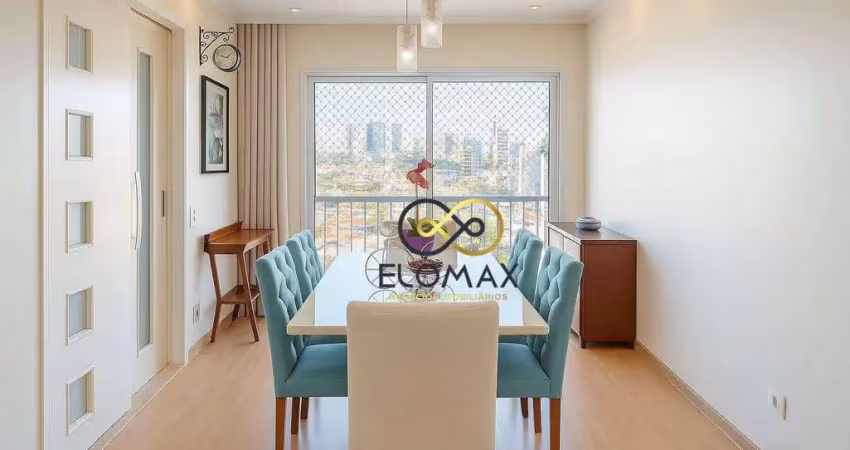 Vende - apartamento - 2 quartos, 2 suítes, 3 banheiros, vista espetacular | mobiliado - vila dos camargos - guarulhos - sp.