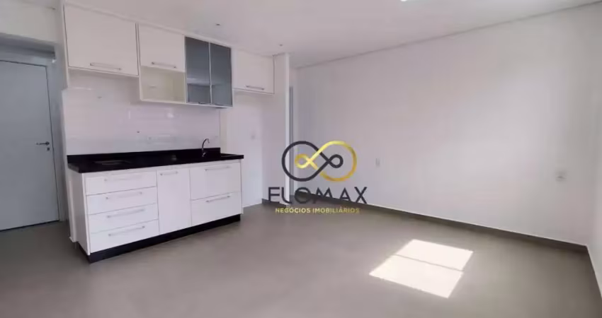 Apartamento com 1 quarto para alugar, 26 m² por r$ 1.870/mês - vila augusta - guarulhos/sp