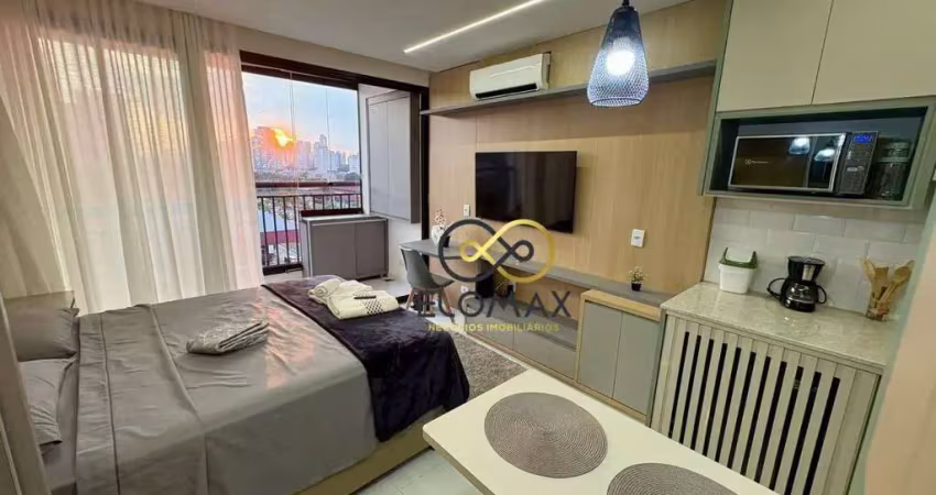 Vende - studio mobiliado - 1 quarto, 1 banheiro, 30m² - vila regente feijó - sp.