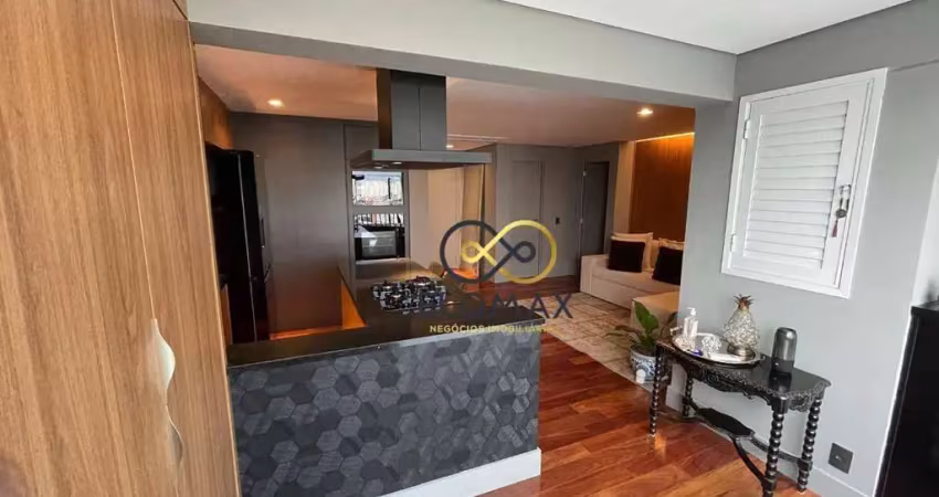 Vende - cobertura alto padrão mobiliada - 1 quarto, 1 suíte, 2 banheiros, sala 2 ambientes, spa, 1 vaga - brás - sp.