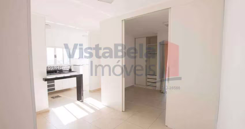 Apartamento para locação com 01 quarto, móveis planejados, ar condicionado e 01 vaga de garagem. próximo ao centro. desocupação prevista para 19/10/25