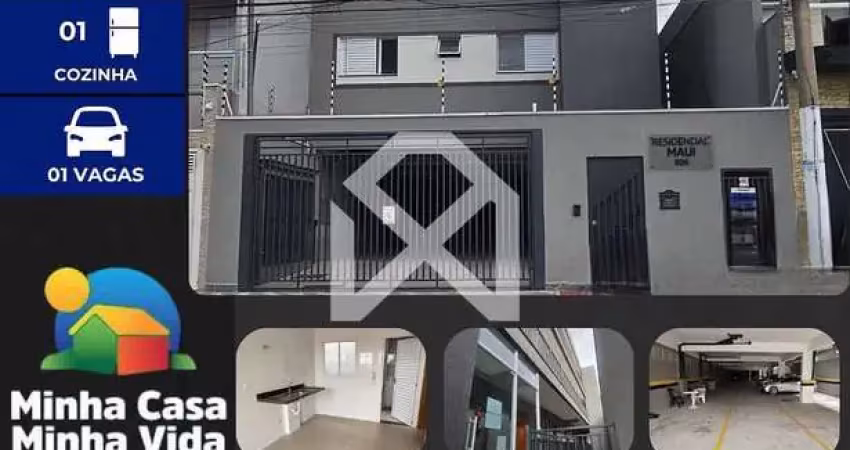 Apartamento à venda com 33m, 2 dormitórios, 1 vaga de garagem, localização privilegiada, vila anton