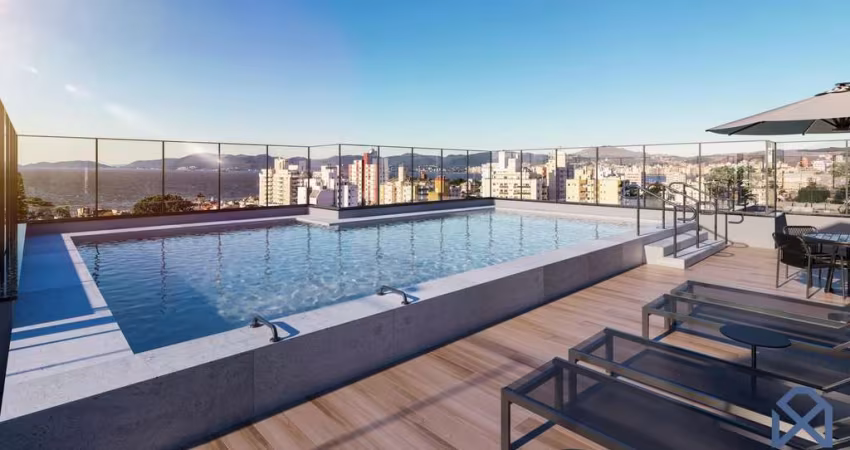 Apartamento com um dormitório, 42m² e uma vaga em Florianópolis. D/NEX SMART LIV