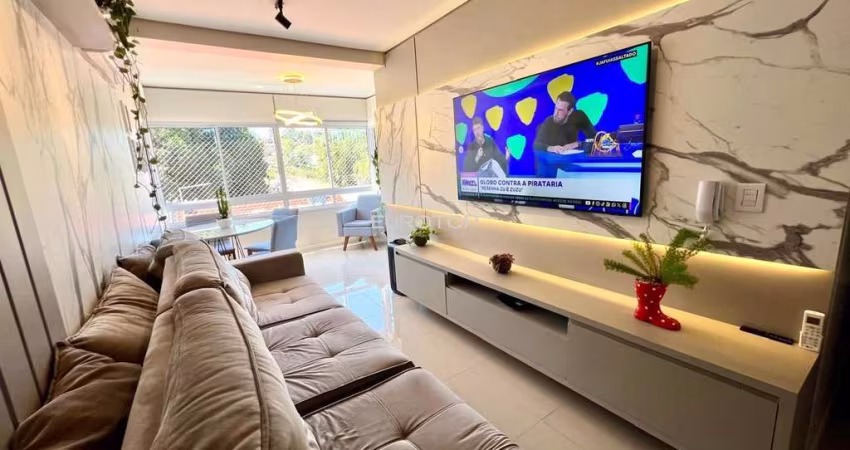 Excelente apartamento semi mobiliado de 2 dormitórios e 2 vagas de garagem!