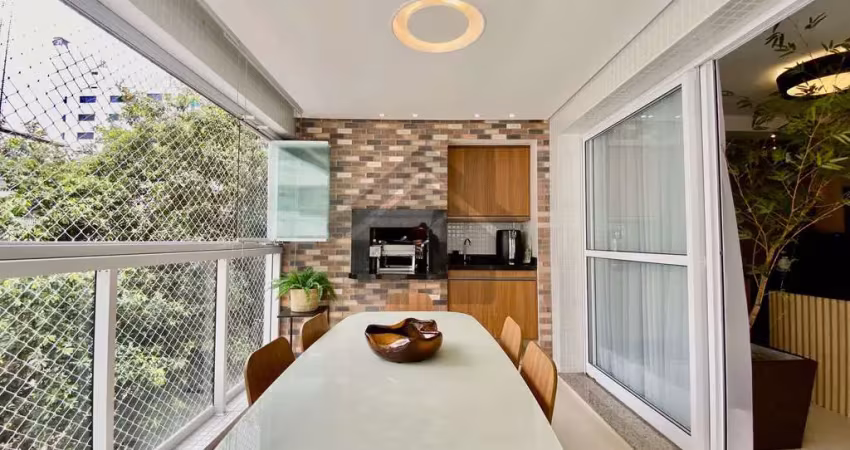 Apartamento à venda na pitangueiras no guarujá | sacada gourmet