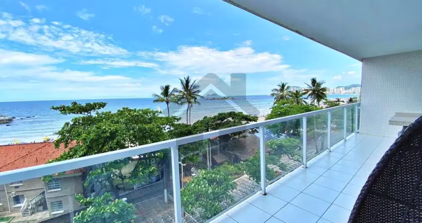 Apartamento frente mar na pitangueiras no guarujá | vista mar