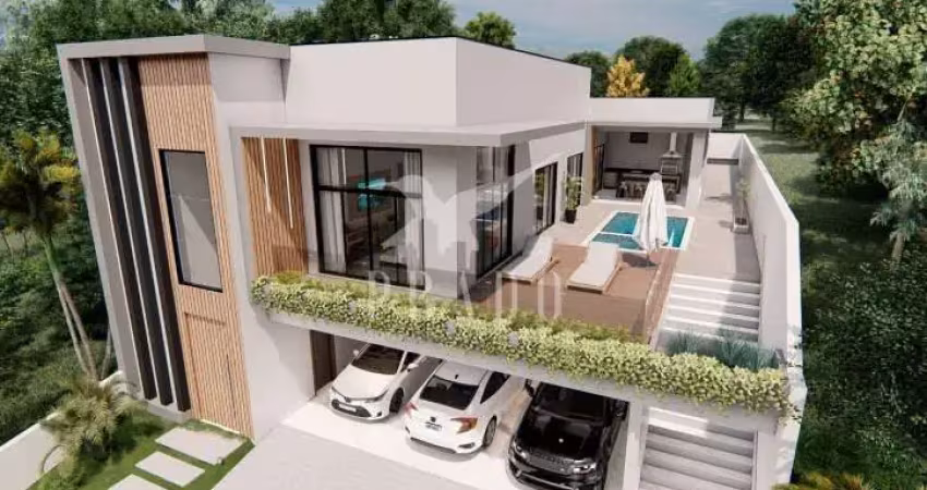 Casa com 03 suítes, piscina e linda vista - cond. spazio - bragança paulista