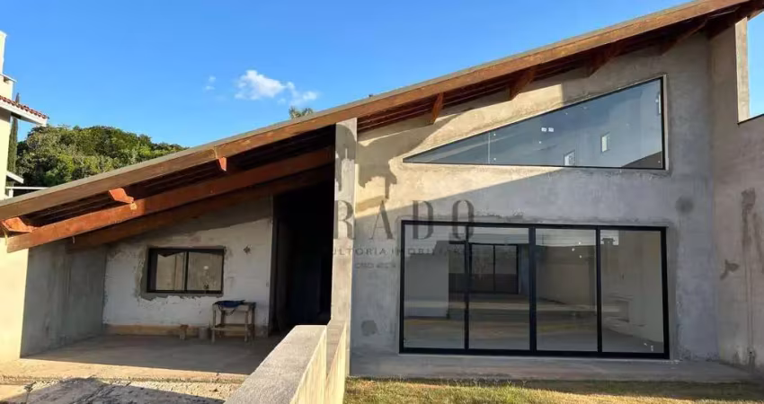 Casa térrea com piscina 4 suítes  - vila santista atibaia/sp