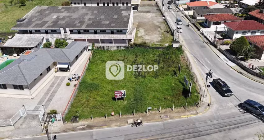 Terreno de esquina á venda no bairro fundos - biguaçu - sc