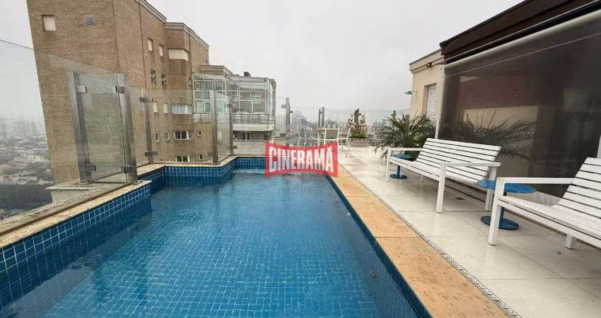 Cobertura à venda, 4 quartos, 4 suítes, 8 vagas, Jardim - Santo André/SP