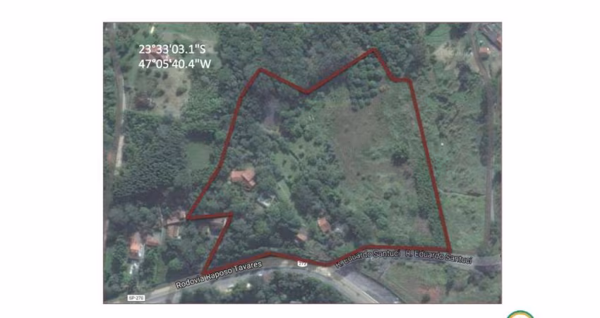 Área com 47mil m2 com 155m frente para Raposo km 55 oportunidade!