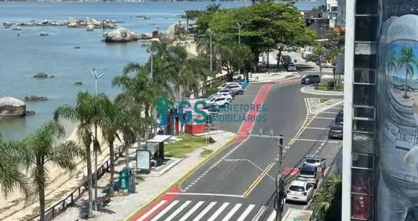 Apartamento á venda frente mar, mobiliado, 2 dormitórios em coqueiros em florianópolis/sc