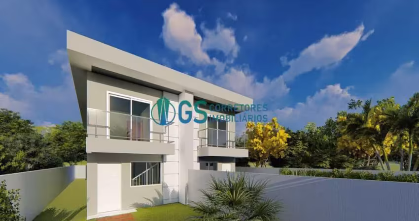 Amplos sobrados c/ 3 quartos sendo 1 suíte c/ 119,07m² a 300m da ponta do papagaio em palhoça - sc