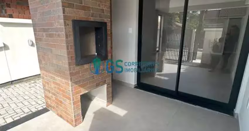 Residencial jardim dos sonhos - apartamento garden de 2 suítes pé na areia com terreno e portão privativos na praia do sonho em palhoça/sc