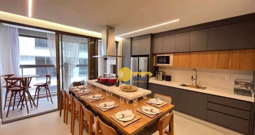 Maravilhoso apartamento totalmente mobiliado na praia brava