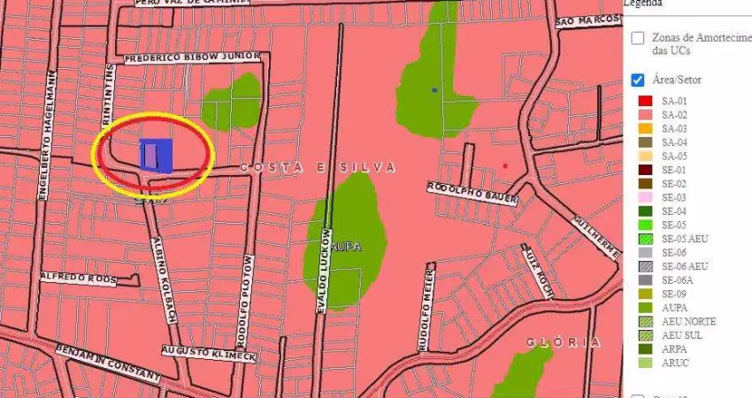 Terreno à venda na Rua Diogo Dias Velho, 13, Costa e Silva, Joinville