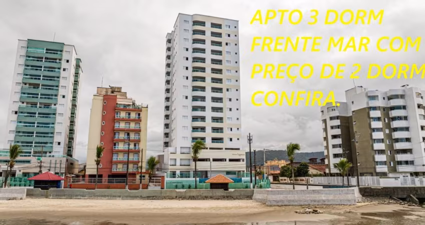 Lindo apartamento para venda 3 dormitórios frente ao mar 91 metros quadrados em Mongaguá