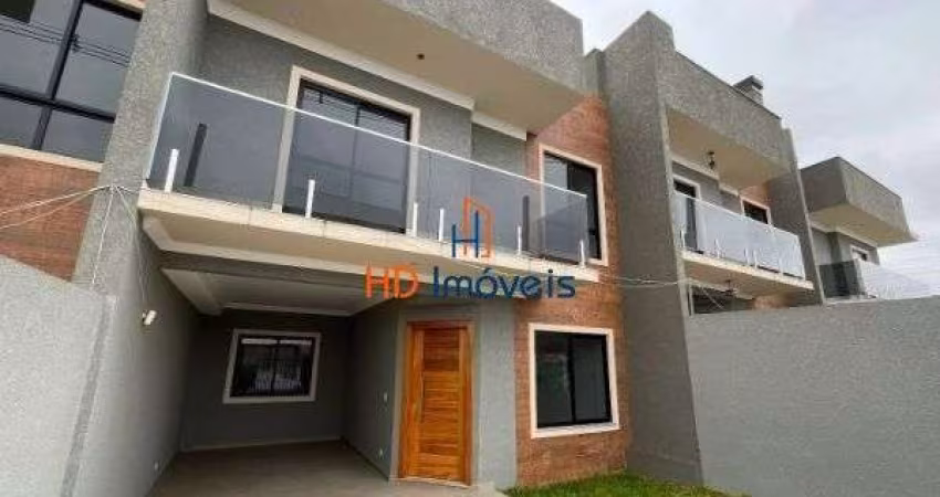 Sobrado com 3 quartos (suíte), terraço à venda, 116 m² por R$ 690.000 - Uberaba - Curitiba/PR