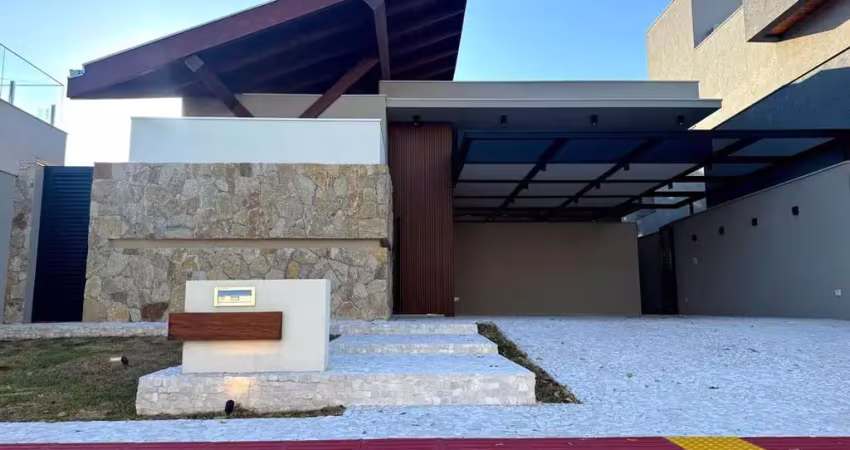 Damha iv - casa térrea nova com 3 suítes, escritório e piscina - arquitetura moderna