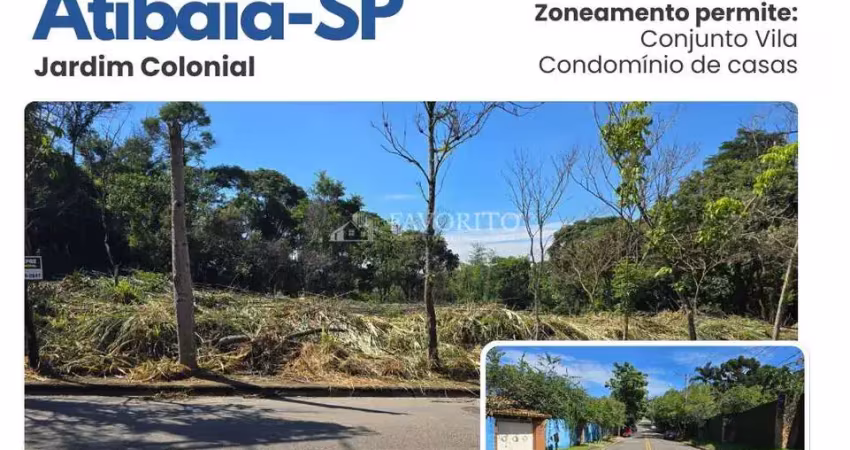 Terreno à venda no Jardim Colonial, Atibaia 