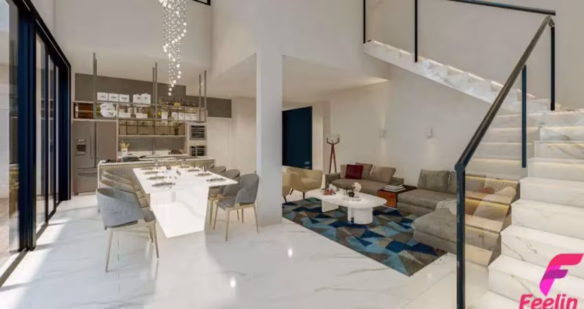 Casa de alto padrão com 4 dormitórios à venda em condomínio no campeche