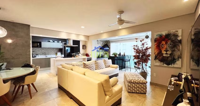Apartamento à venda no Centro de 90M², 2 Dormitórios sendo 1 suíte, sala ampliada, espaço gourmet,