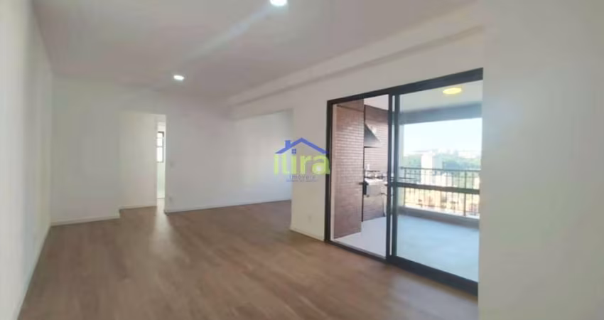 Apartamento para locação de 120M², 3 Dormitórios, 3 suítes, varanda gourmet e 2 vagas, no Condomíni